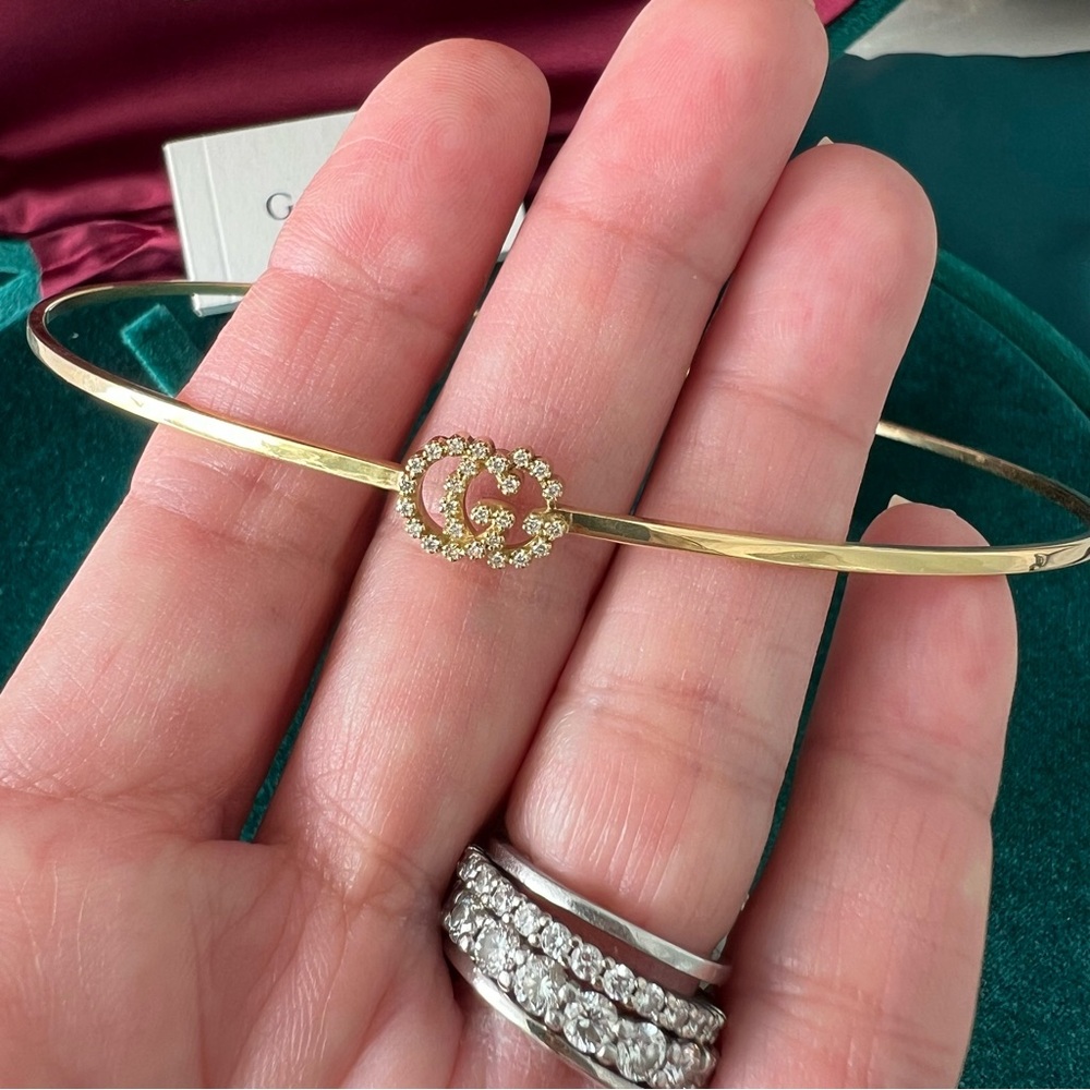 Gucci solid 18k GOLD Diamond Choker ✨RARE✨ - Picture 10 of 10